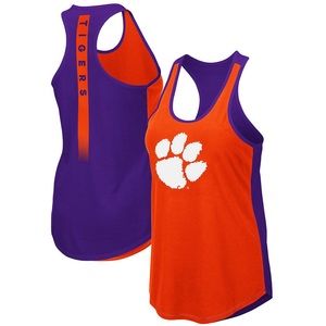 Colosseum Clemson Tigers double sided racerback tank top like new condition